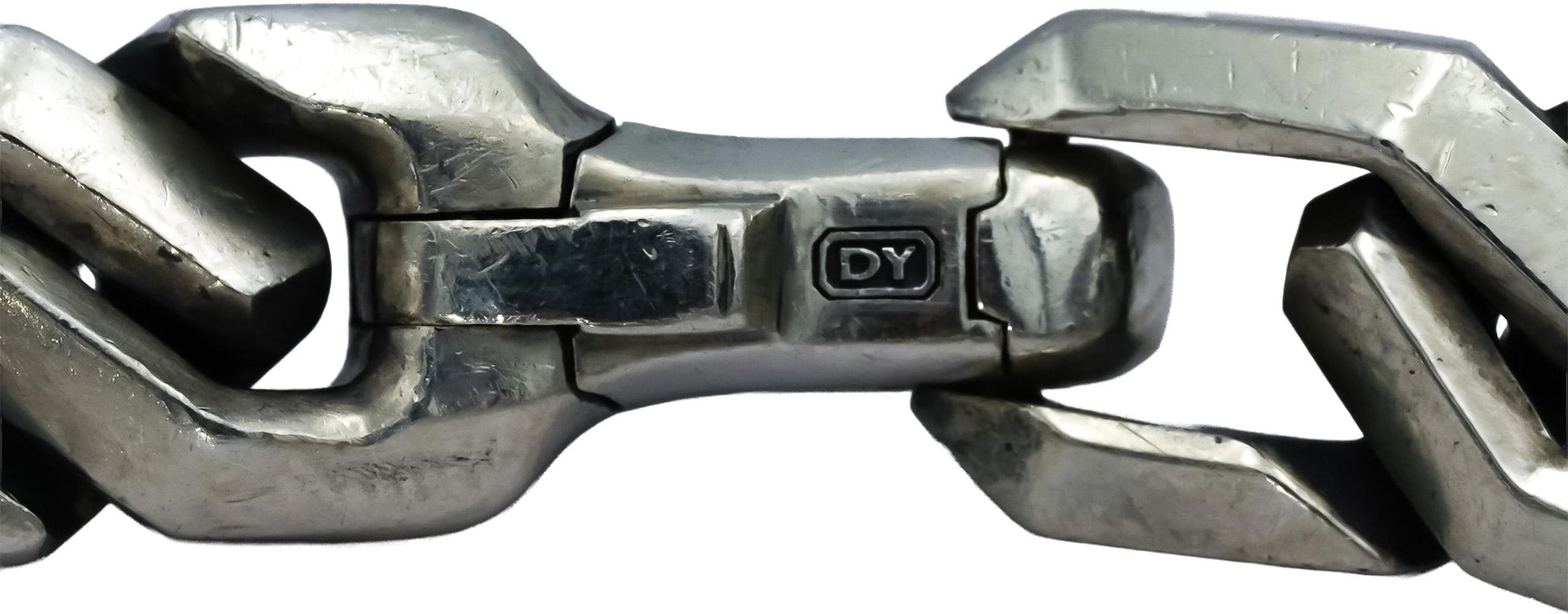 DAVID YURMAN Sterling Silver Curb Chain Angular Bracelet $1450 Retail