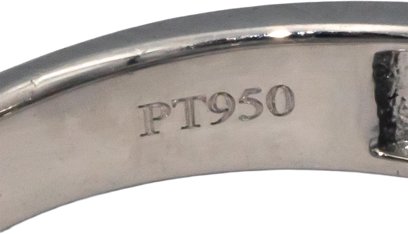 Platinum 1.50CT Diamond Halo Engagement Ring Size 7 w/ 0.45CT Center