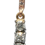 KOZI Designer 14k Rose & White Gold 1.50CT VS Diamond Drop Dangle Earrings