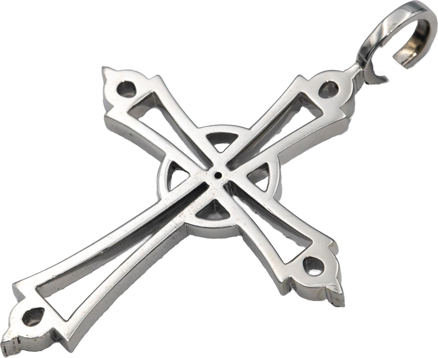 14k White Gold Diamond Cross Crucifix Pendant on Cord Necklace 2.27CT