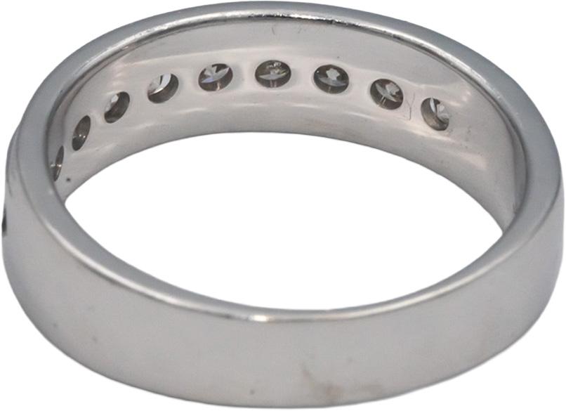 14k White Gold 0.75CT Round Cut Diamond Band Ring Size 9.25