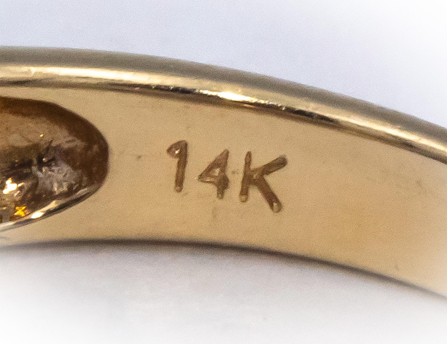 Designer 14k Yellow Gold 0.54CT Round Diamond Trillion Tanzanite Ring Size 6.75