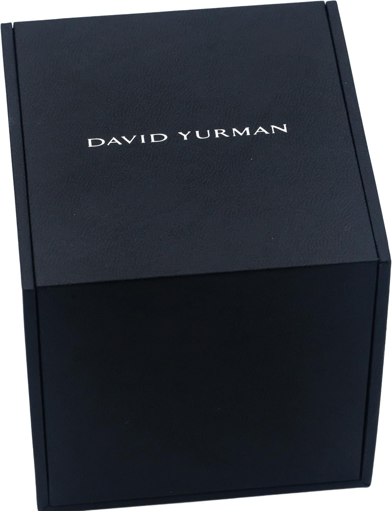 DAVID YURMAN 18k White Gold 0.63CT VS Diamond Pave Pendant Necklace $3500