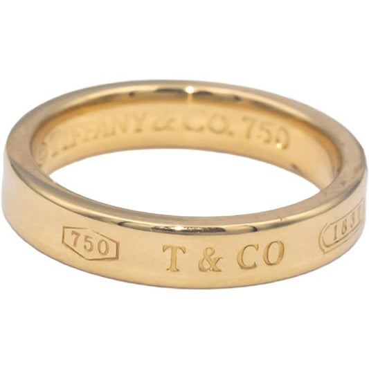 TIFFANY & CO. Estate Jewelry 18k Yellow Gold Tiffany 1837 Band Ring Size 6.5