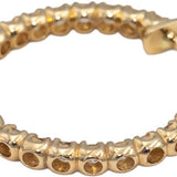 14k Yellow Gold Round Diamond Inside Out Circle Hoop Earrings 1.93CT