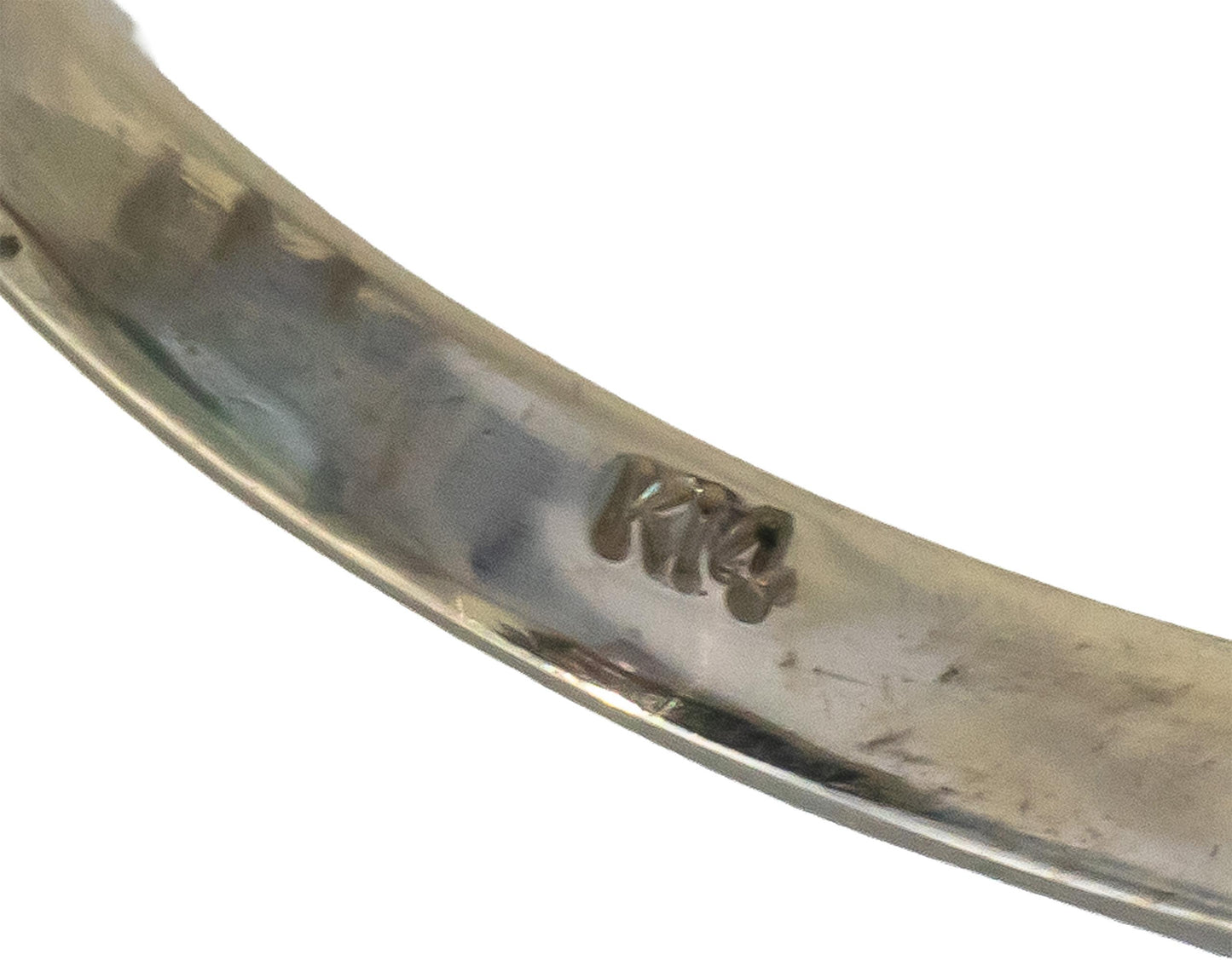 14k White Gold Emerald Cut Aquamarine Round Diamond Cocktail Ring 0.87CT Sz. 8.5