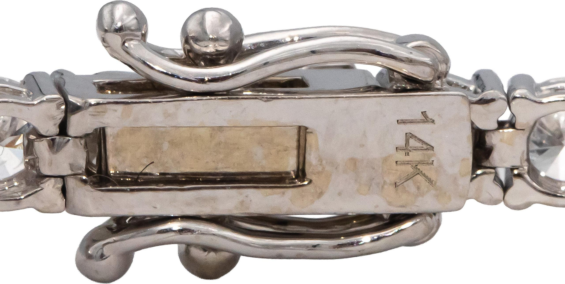 14k White Gold Round Diamond Tennis Bracelet 7.83CT