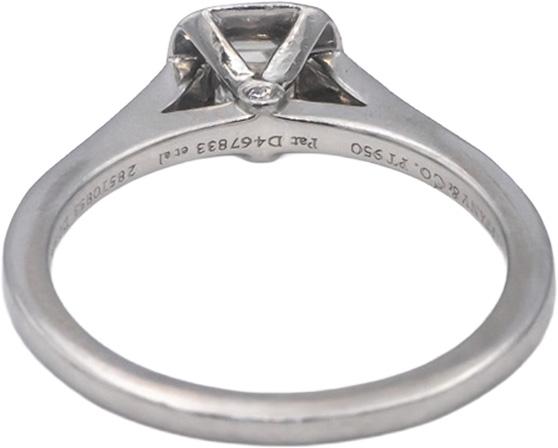 TIFFANY & CO. Platinum Diamond Legacy Engagement Ring .45CT w/ .35CT Center