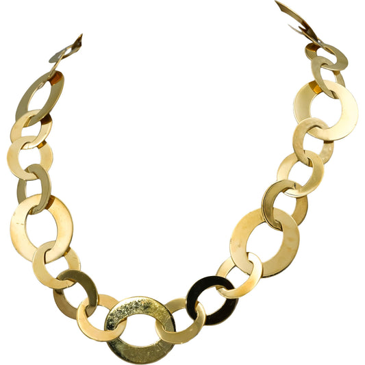 ROBERTO COIN 18k Rose Gold Chic and Shine Circle Necklace
