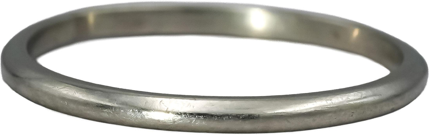 Vintage Antique Platinum Band Ring Size 7