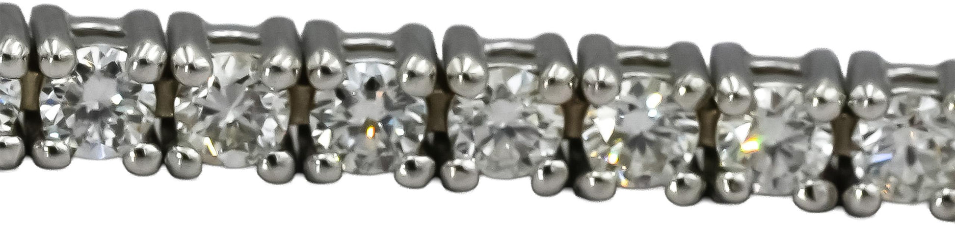 14k White Gold VS Round Diamond Tennis Bracelet 2.07CT