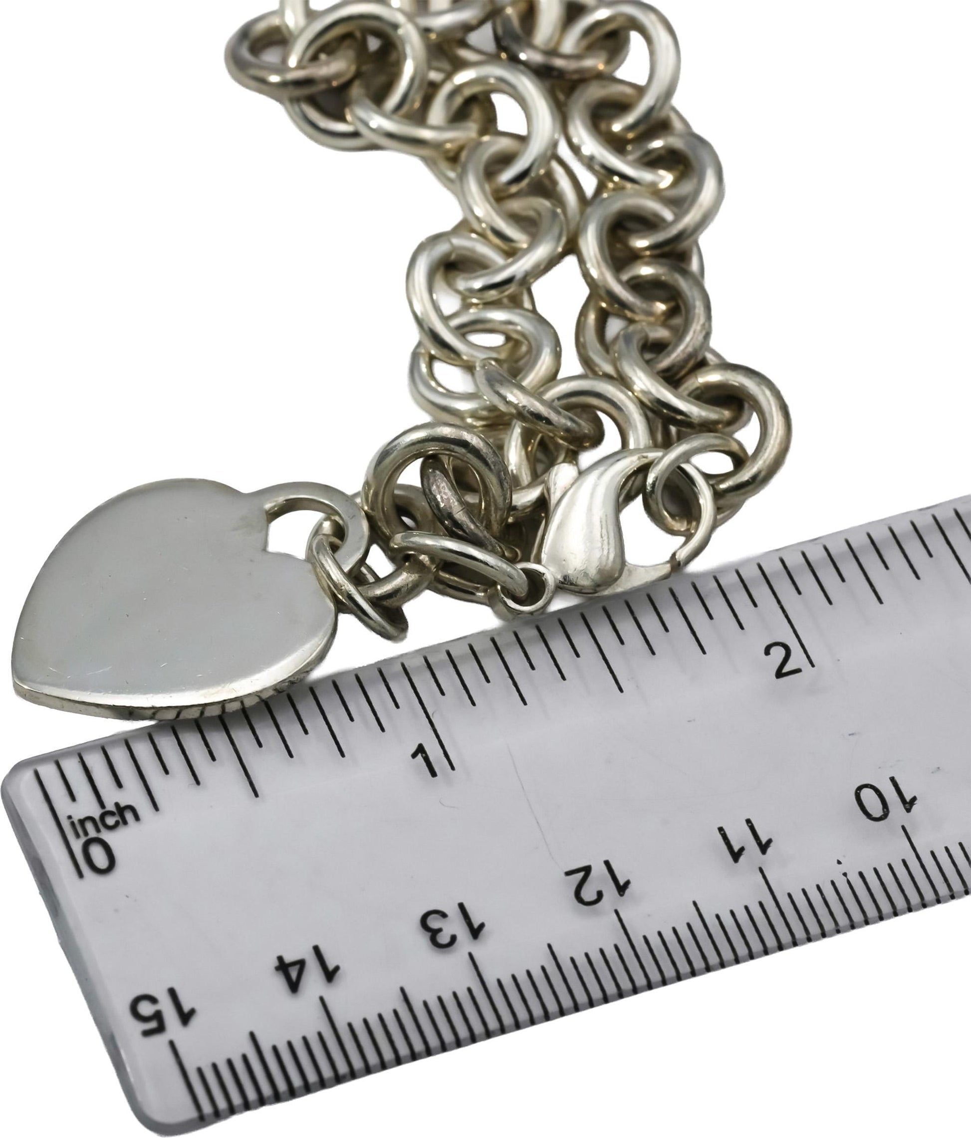 TIFFANY & CO. Sterling Silver Tiffany Heart Tag Bracelet