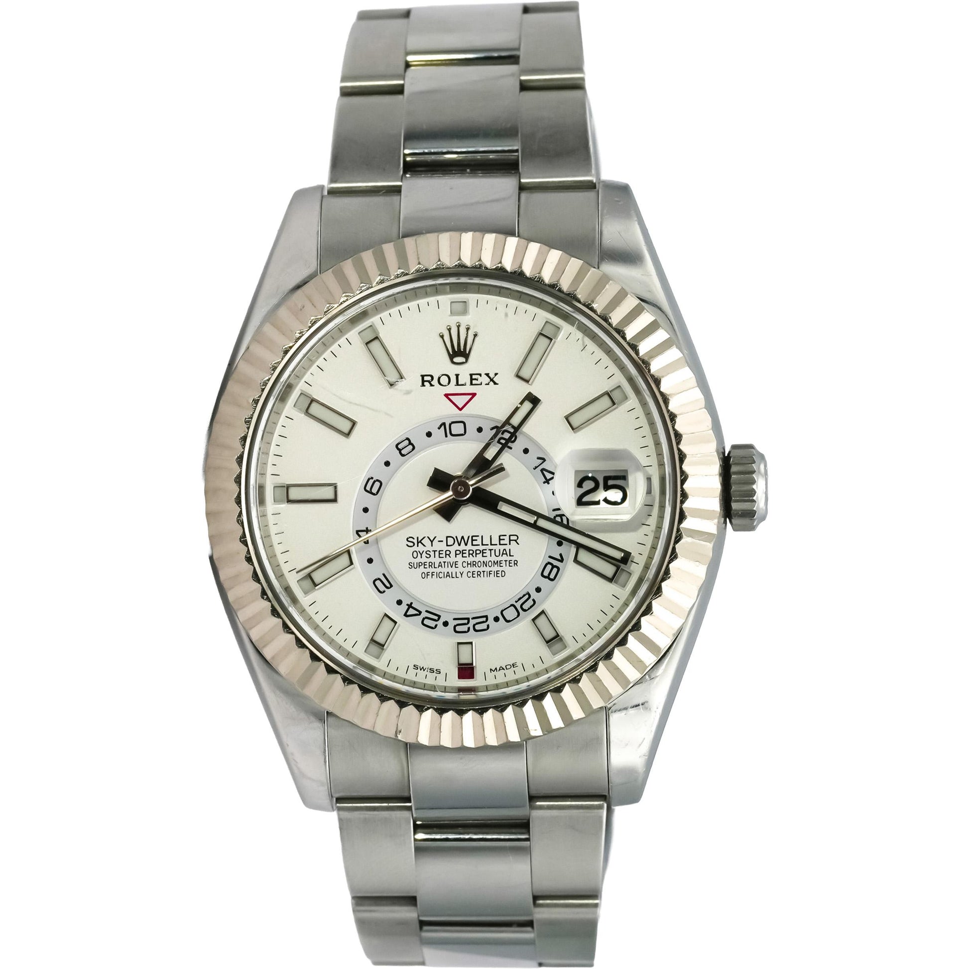 ROLEX 2018 Sky-Dweller Stainless Steel Automatic Watch w/ Card Ref 326934