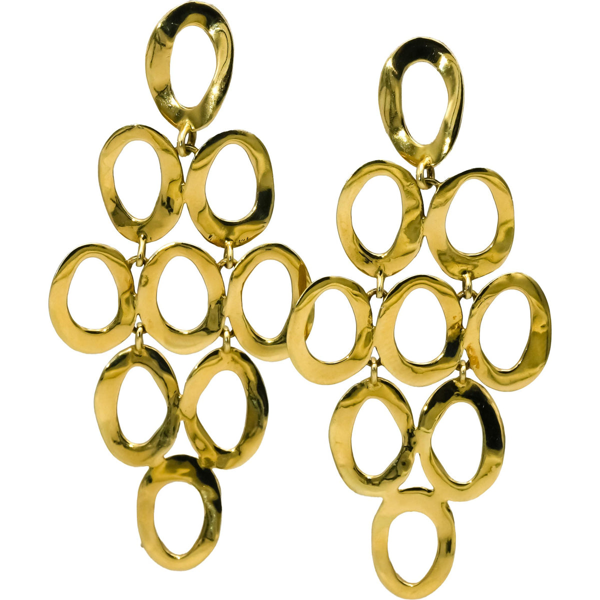 IPPOLITA 18k Yellow Gold Classico Open Oval Cascade Earrings