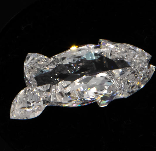 Loose GIA Certified Fish Modified Brilliant Diamond D Si1 2.16ct  RARE!!