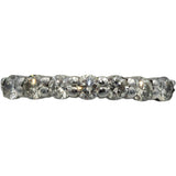 10k White Gold Round Diamond Seven-Stone Band Ring 0.50CT Size 6