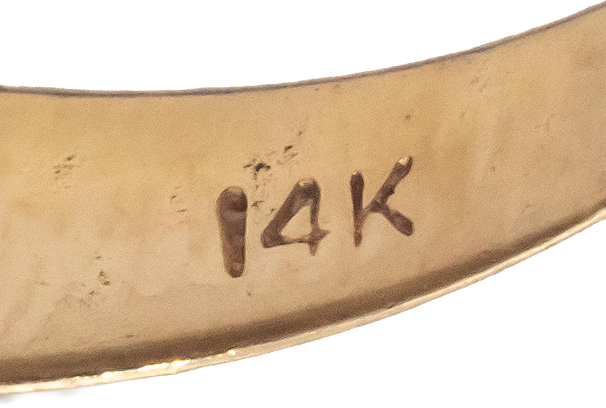 14k Yellow Gold Round Diamond Five Stone Band Ring 0.45CT Size 6.75