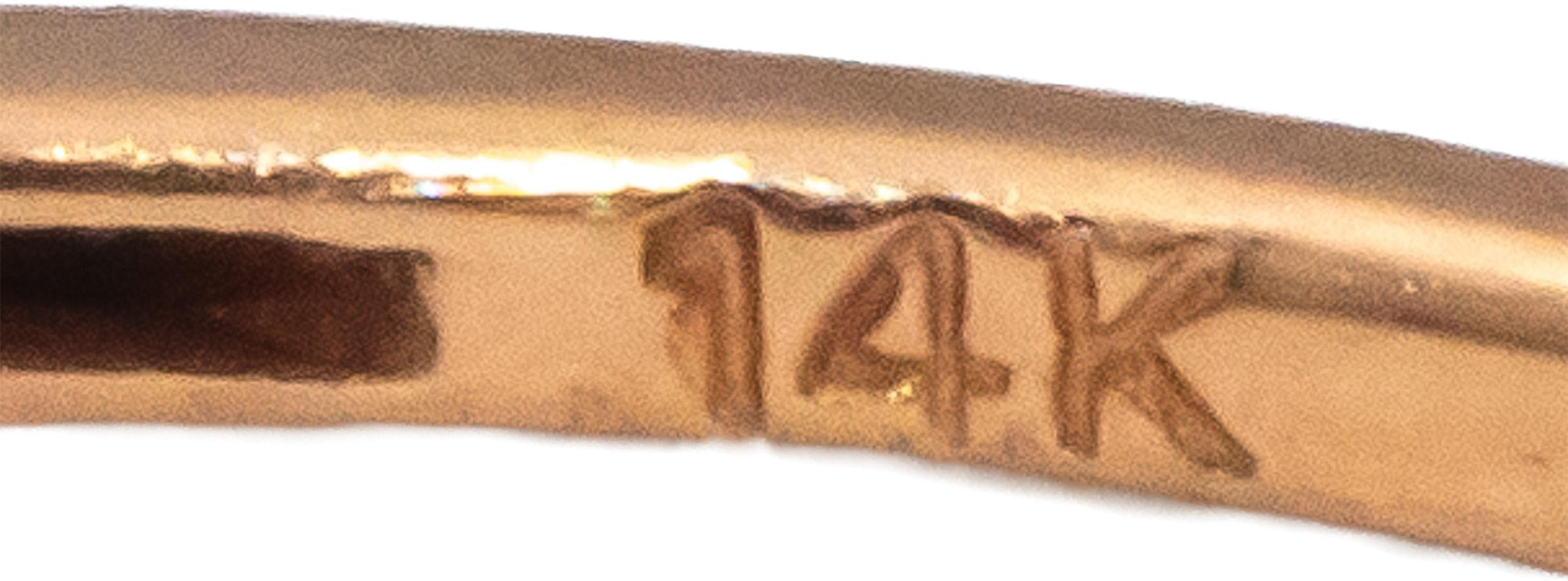 14k Rose Gold Round Diamond Band Ring 0.20CT Size 7.25