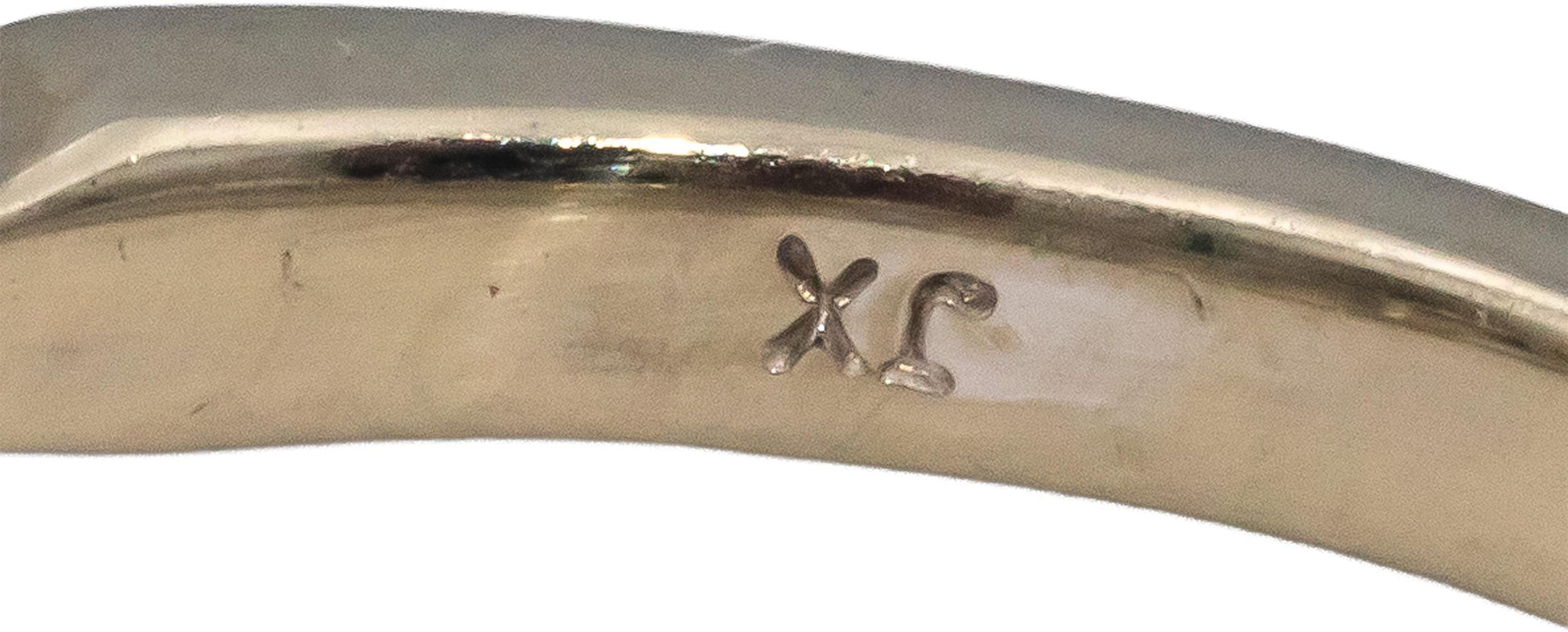 14k White Gold Round & Emerald Cut Diamond Band Ring 0.80CT Size 7.25