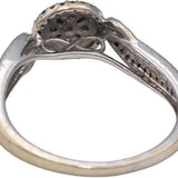 10k White Gold Round Diamond Cocktail Ring 0.25CT Size 7