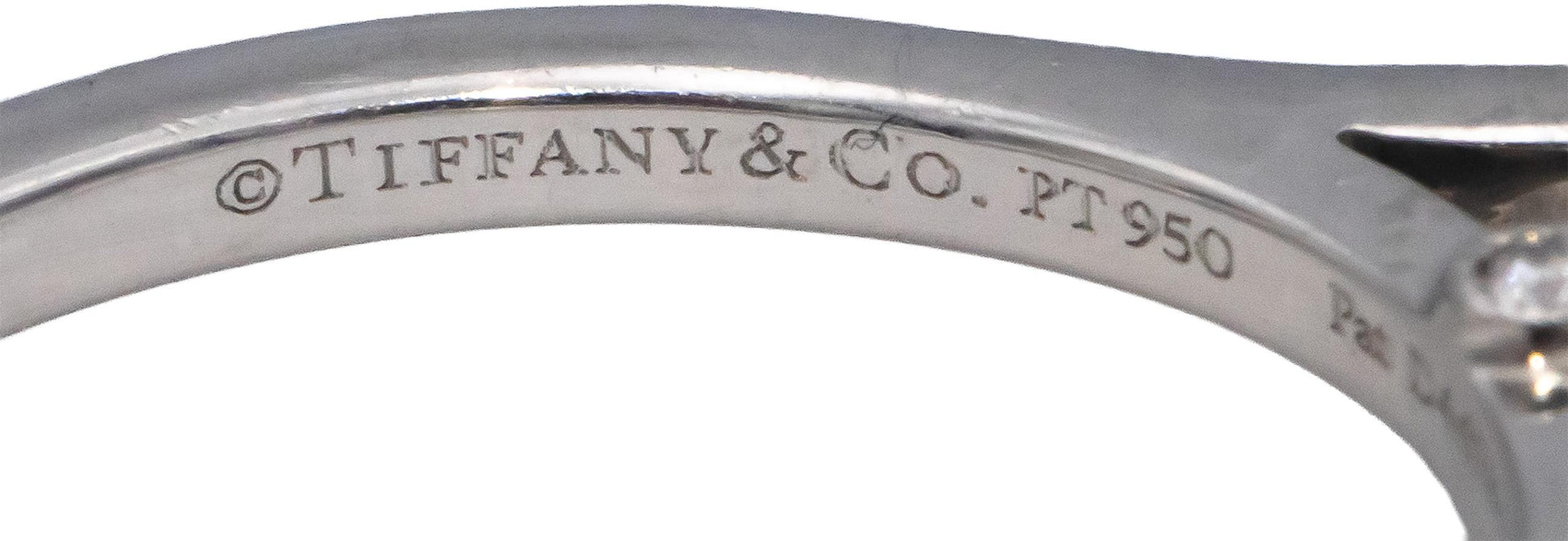 TIFFANY & CO. Platinum Diamond Legacy Engagement Ring .45CT w/ .35CT Center