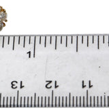 14k Yellow Gold Round Diamond Cluster Stud Earrings 2.10CT