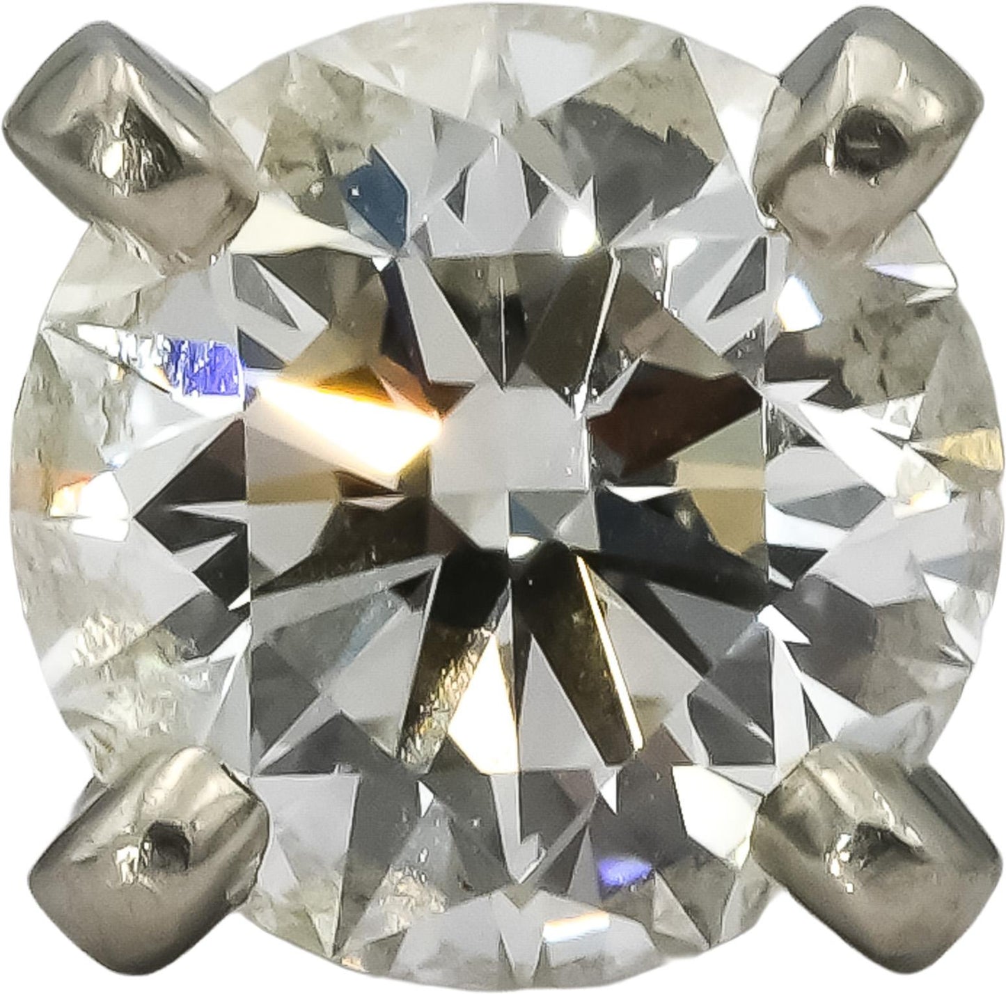 GIA Cert. CARTIER Platinum VS1/F Round Diamond Engagement Ring 1.50CT Size 60