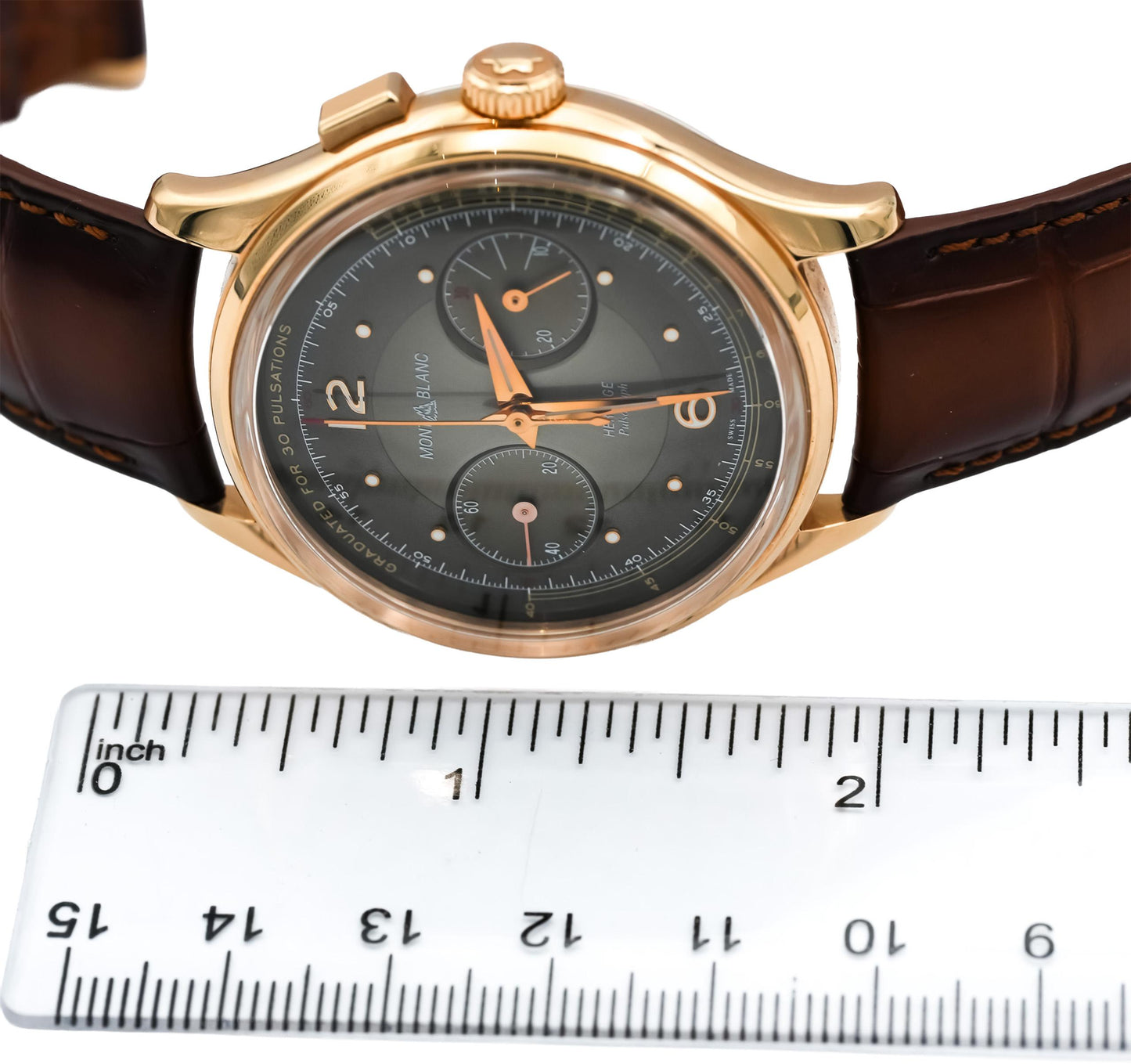 MONTBLANC 18k Rose Gold Heritage Limited Edition Chrono. Watch 7517-FTHK3D8K1