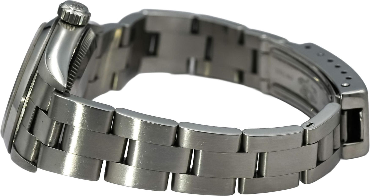ROLEX Stainless Steel Oyster Perpetual 24 Ladies Watch w/ Papers Ref. 67180