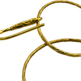 TIFFANY & CO 18k Yellow Gold Paloma Picasso Hammered Linked Circle Hoop Earrings