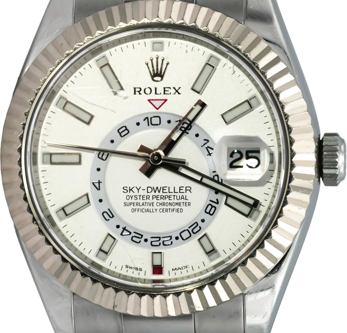ROLEX 2018 Sky-Dweller Stainless Steel Automatic Watch w/ Card Ref 326934