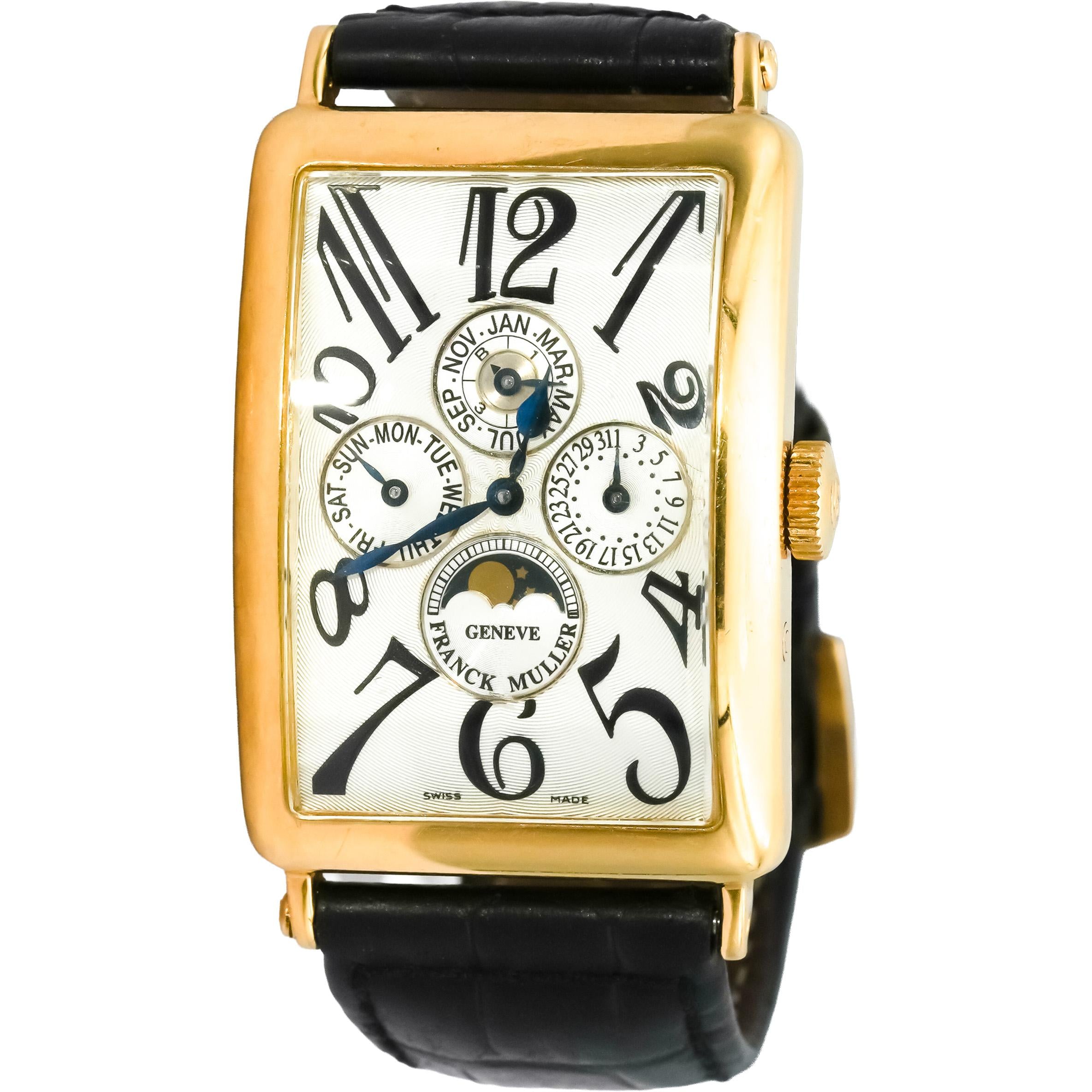 FRANCK MULLER 18k Yellow Gold "Master of Complication" Watch Ref 1200QP AS IS