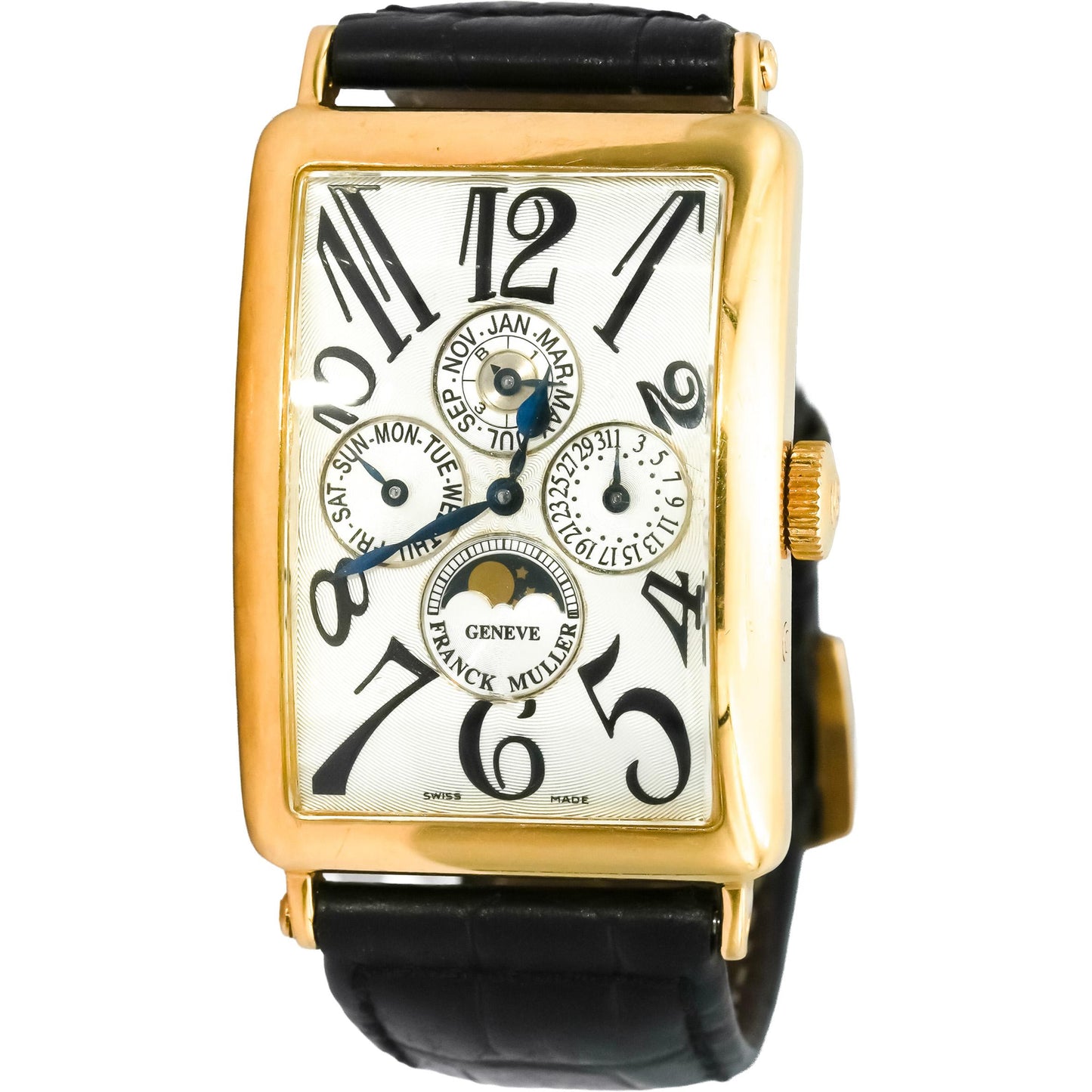FRANCK MULLER 18k Yellow Gold "Master of Complication" Watch Ref 1200QP AS IS