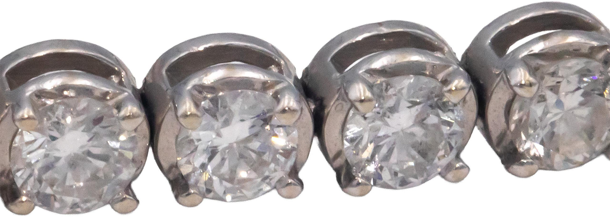 Diamond Round Cut 14k White Gold Jewelry Tennis Bracelet 6.0CT