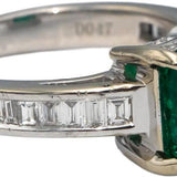 GIA Certified 18k White Gold Zambia Emerald Diamond Cocktail Ring 2.69 Size 5.5
