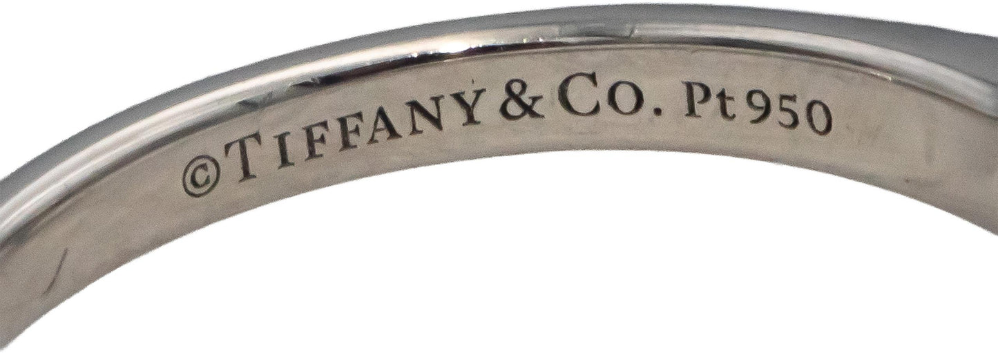 TIFFANY & CO. GIA Certified Platinum VS1/I Diamond Engagement Ring .76CT Sz 5