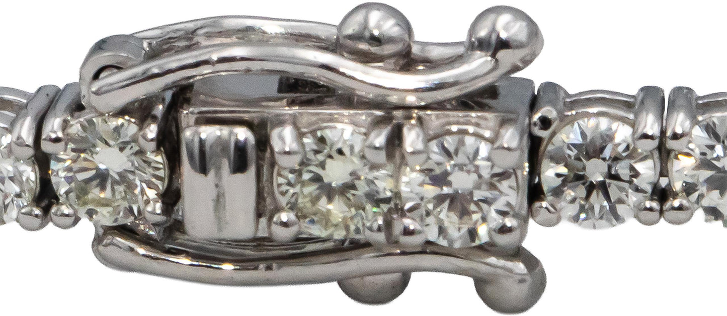 14k White Gold VS Round Diamond Tennis Bracelet 4.51CT