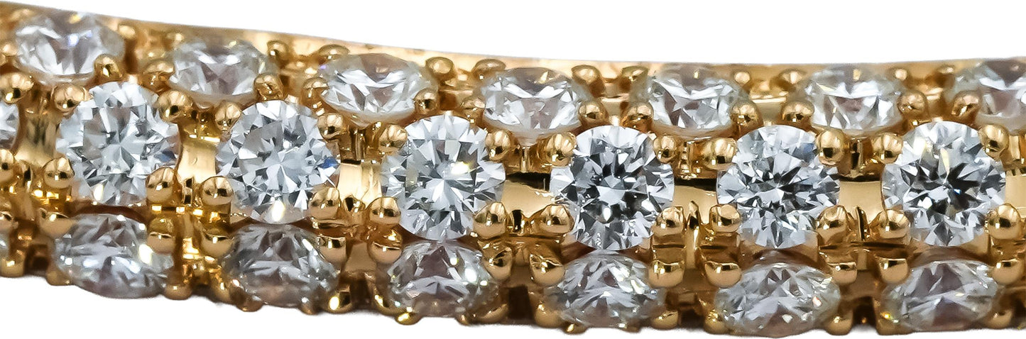 ROBERTO COIN 18k Gold VS Diamond Fantasia Bangle Bracelet 4.85CT 20,000 Retail