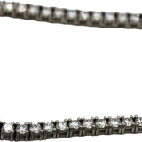 14k White Gold VS Round Lab-Grown Diamond Tennis Necklace 9.97CT