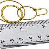 TIFFANY & CO 18k Yellow Gold Paloma Picasso Hammered Linked Circle Hoop Earrings