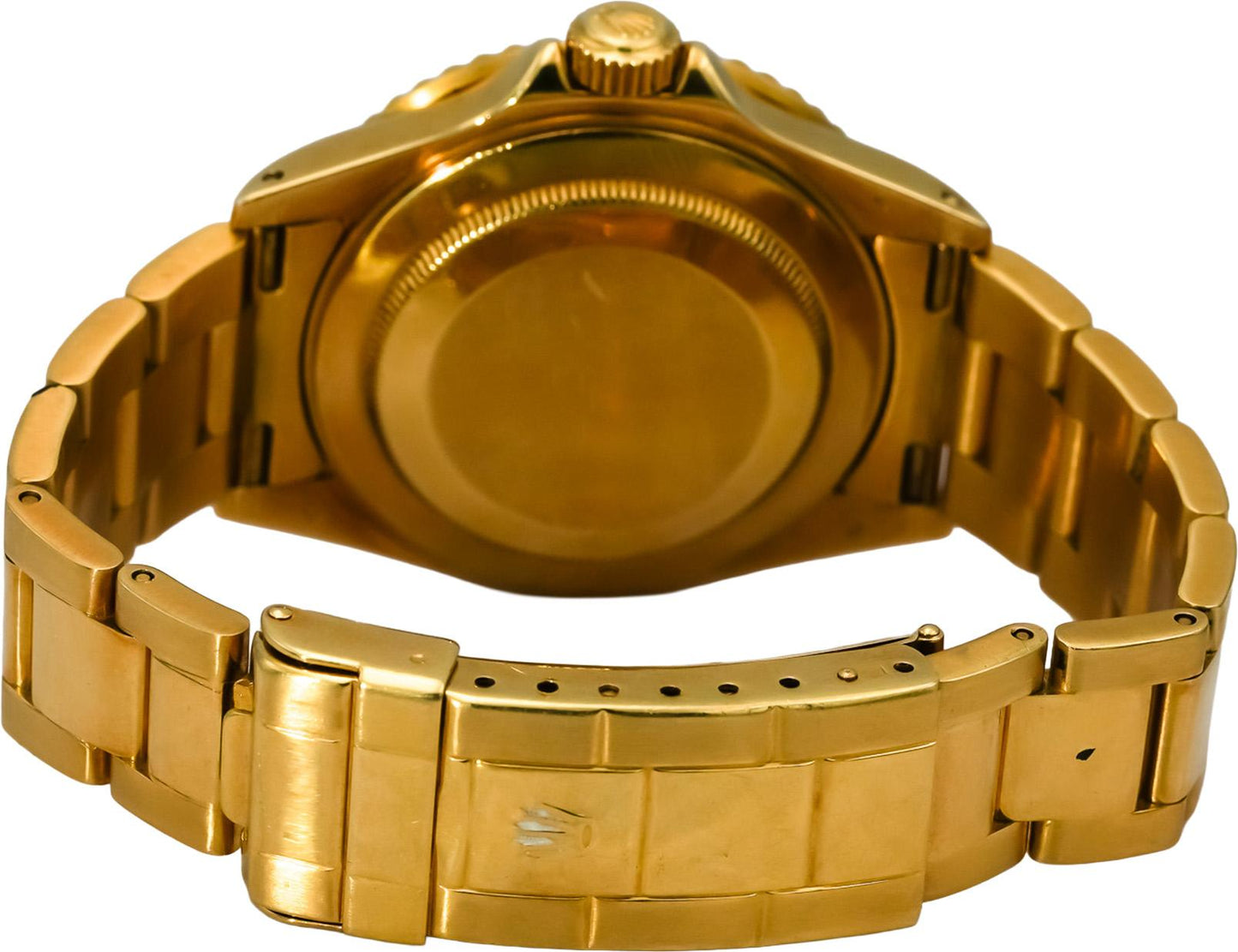 ROLEX 18k Gold Submariner Date Purple Dial Automatic Watch Ref 16618