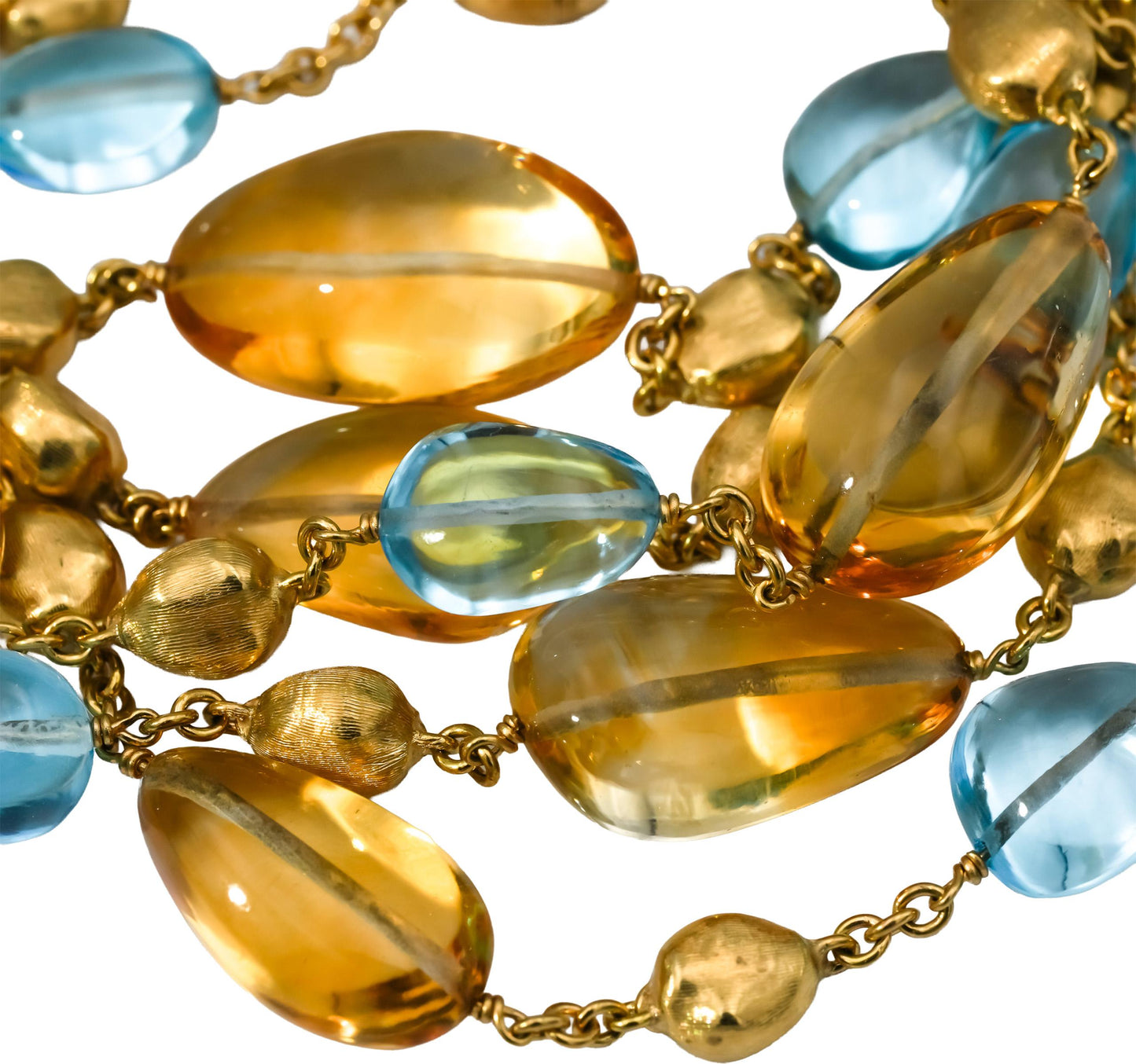 MARCO BICEGO 18k Yellow Gold Confetti Collection Gemstone Five Strand Bracelet