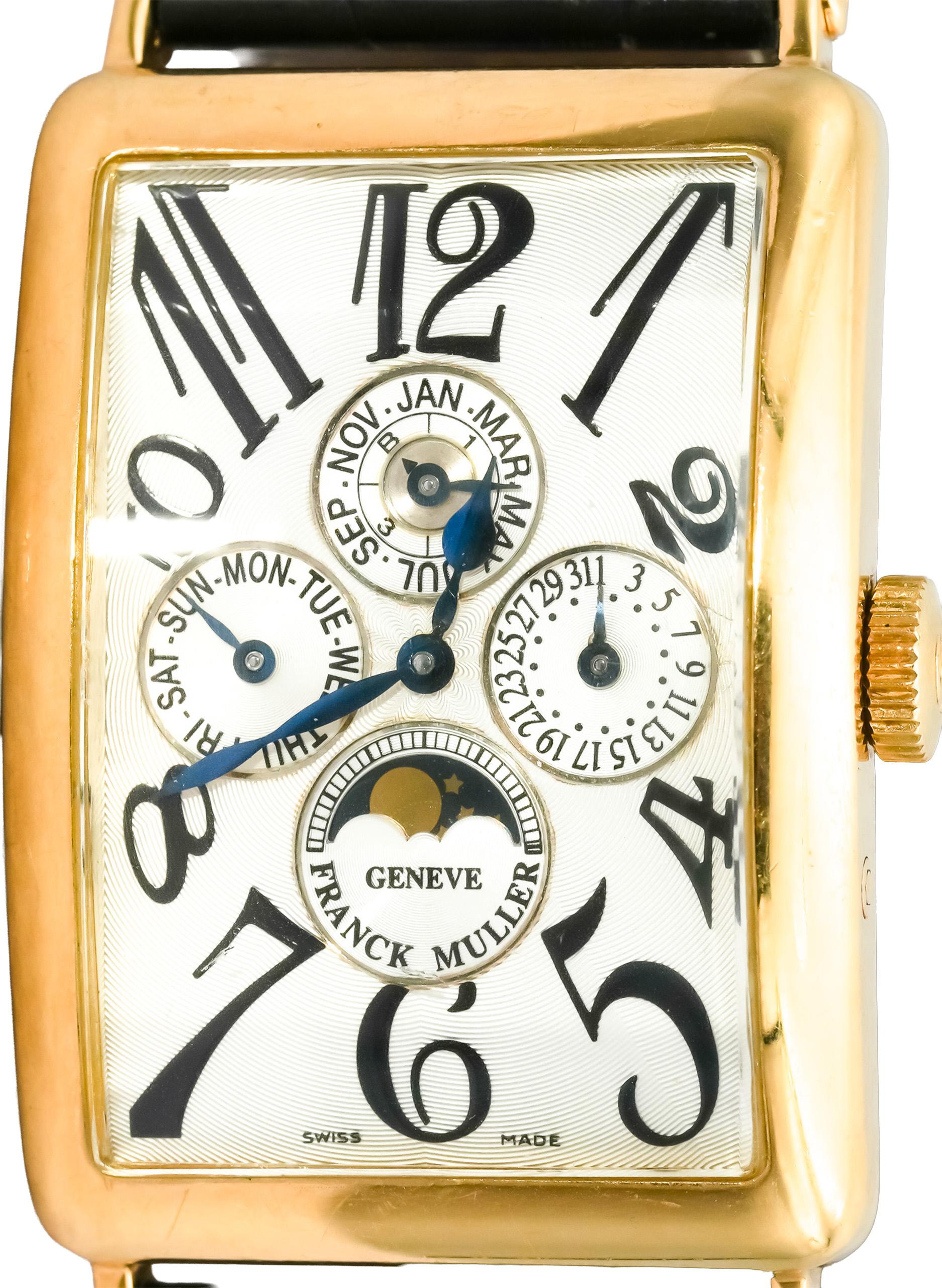 FRANCK MULLER 18k Yellow Gold "Master of Complication" Watch Ref 1200QP AS IS