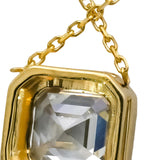 IGI 14k Yellow Gold VVS2/G Asscher Cut Lab-Grown Diamond Pendant Necklace 3.91CT