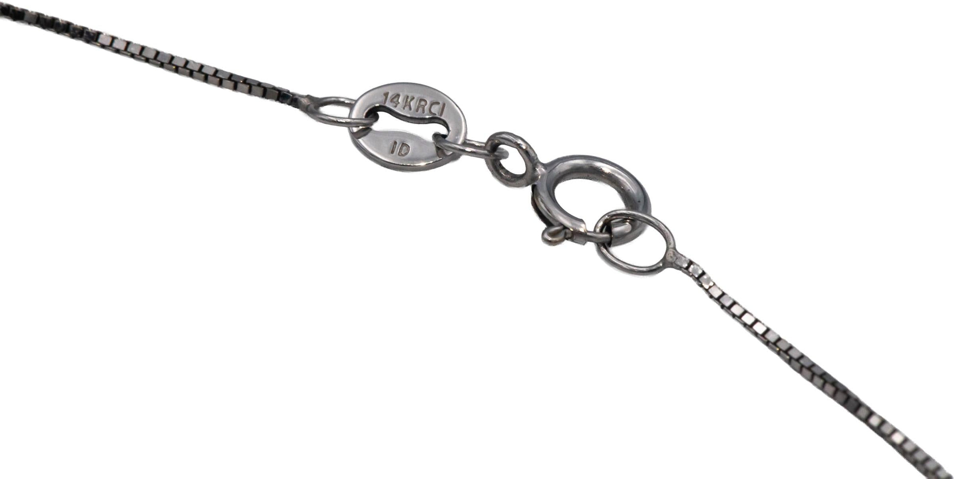 14k White Gold 0.50CT Round Cut Diamond Circle Pendant Necklace