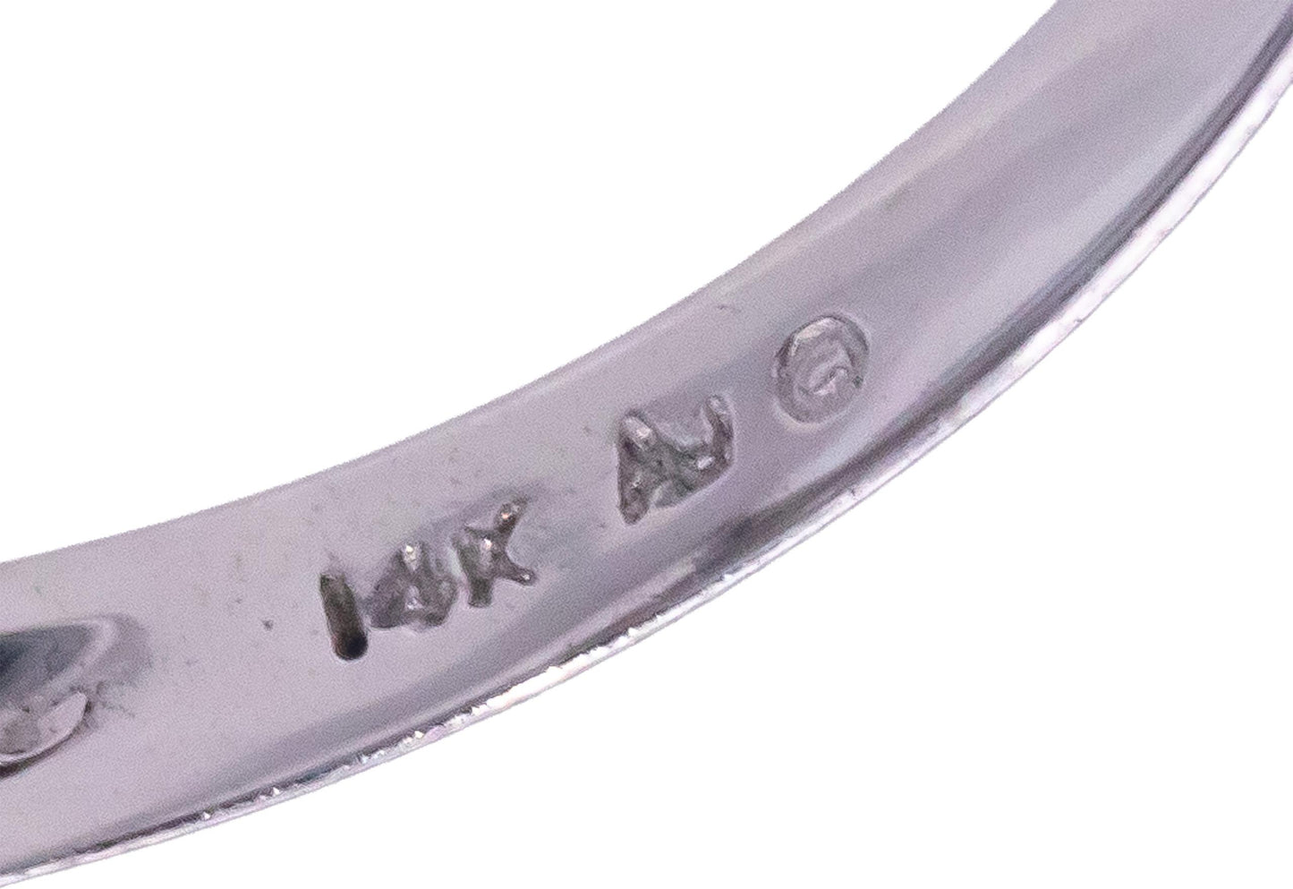 14k White Gold 0.60CT Round Cut Diamond Cocktail Ring Size 7