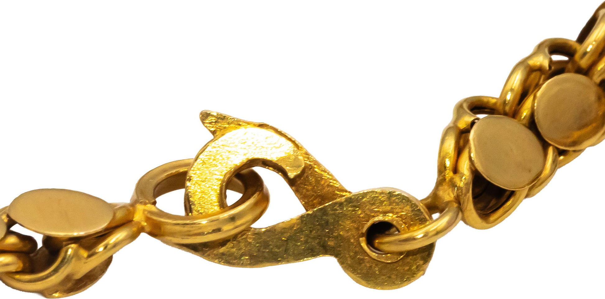 Vintage 18k Yellow Gold 81.5" Opera Length Fancy Link Necklace