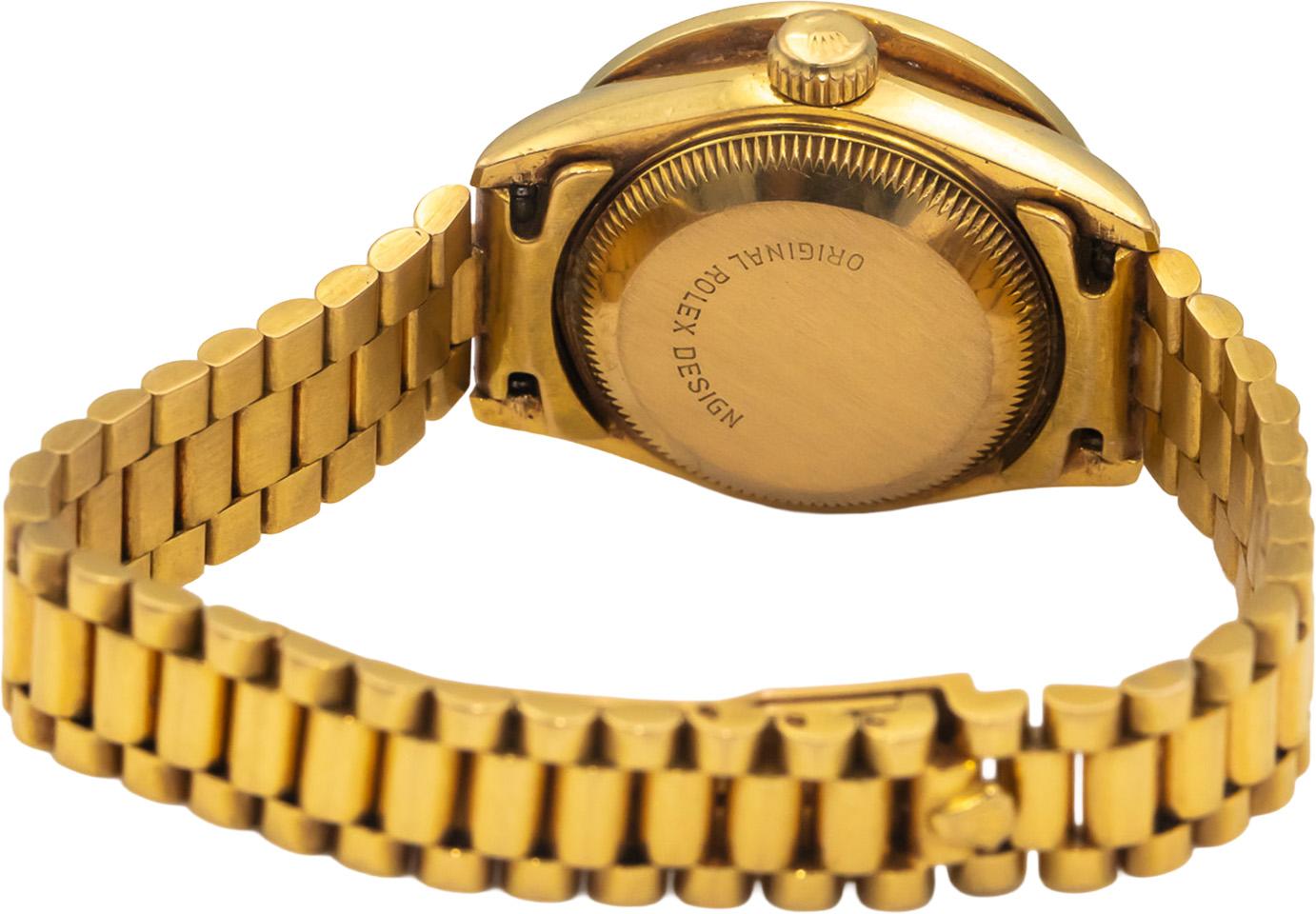 ROLEX 18k Yellow Gold 69178 Datejust Diamond & MoP Dial Automatic Watch 2.50CT