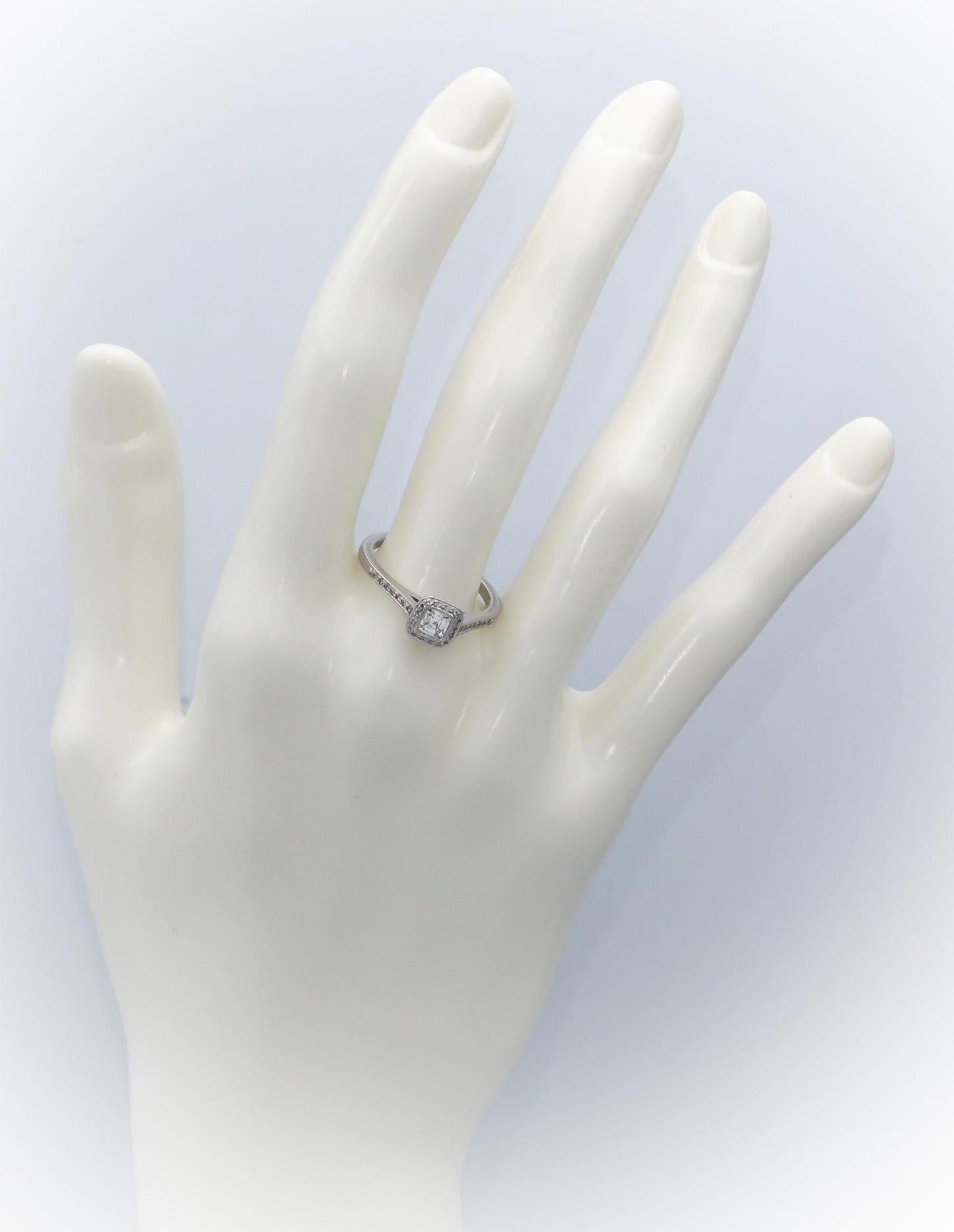 TIFFANY & CO. Platinum Diamond Legacy Engagement Ring .45CT w/ .35CT Center