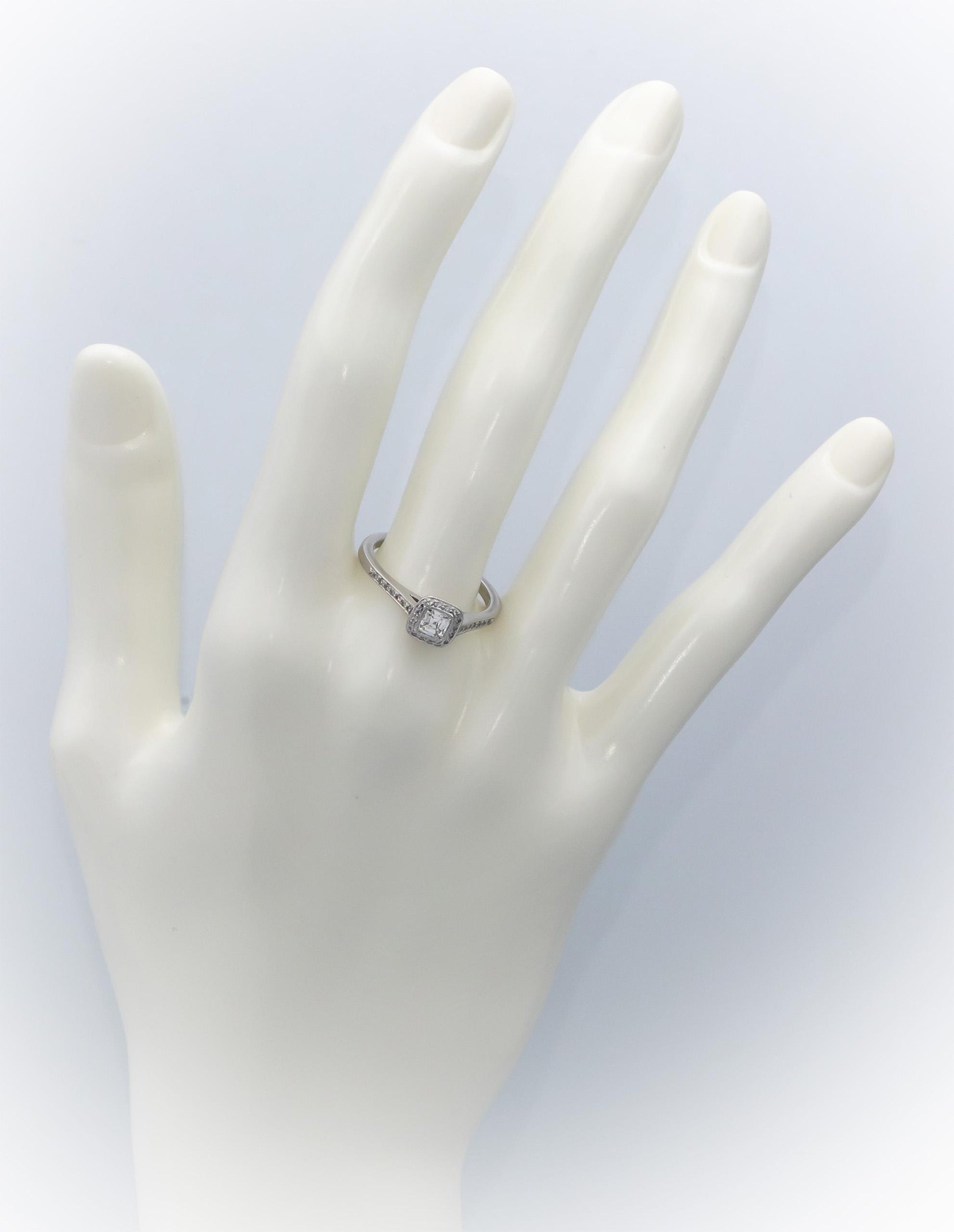 TIFFANY & CO. Platinum Diamond Legacy Engagement Ring .45CT w/ .35CT Center